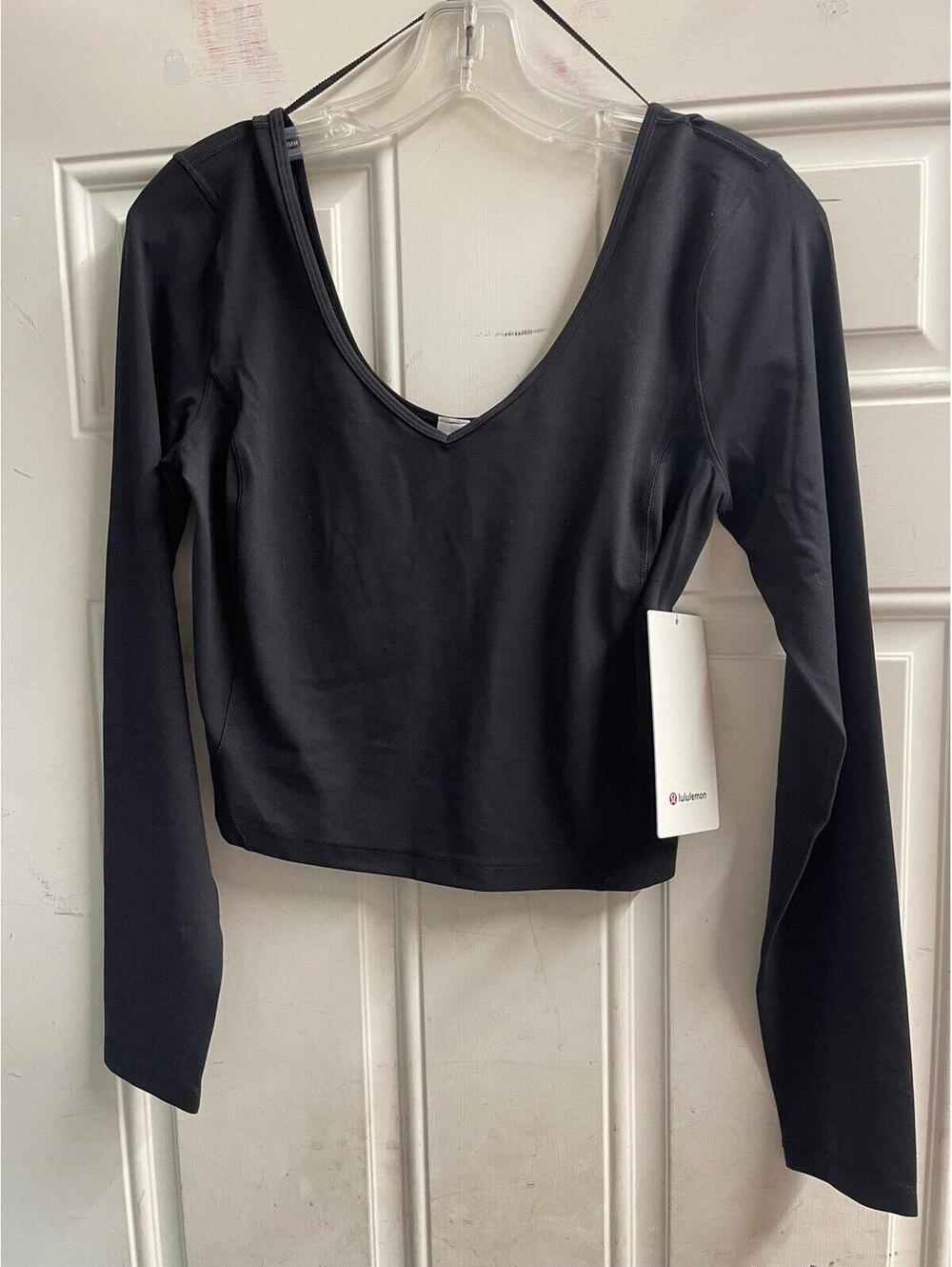 Brand new black lululemon align long sleeve shirt size 8